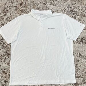 Columbia Men's White Performance Polo Shirt